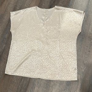 Cotton Bleu Gold Blouse - Size L